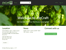 Tablet Screenshot of alecraftbrewing.com